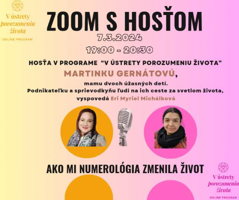 HOSŤ V PROGRAME – V ústrety porozumeniu života pod vedením Livie Danningerovej a Eri Michi